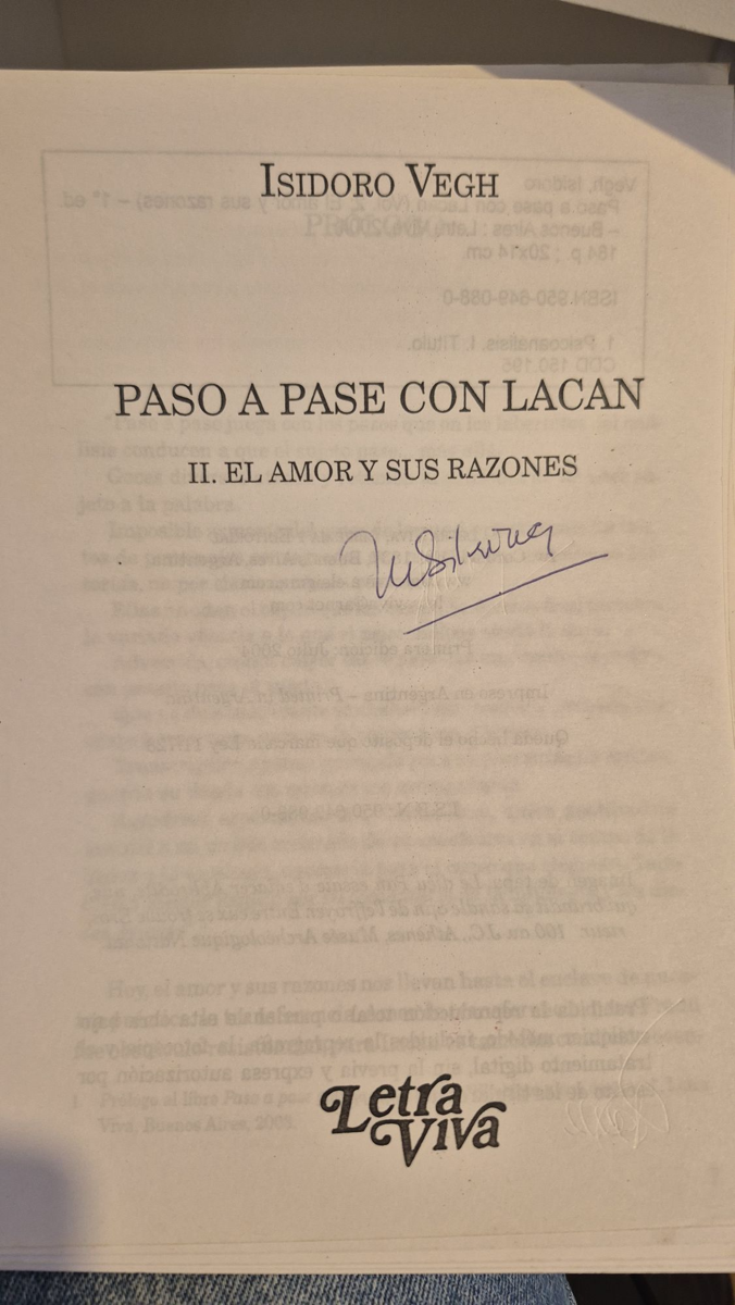 Paso a Pase Con Lacan (Vol.2: El amor y sus razones)