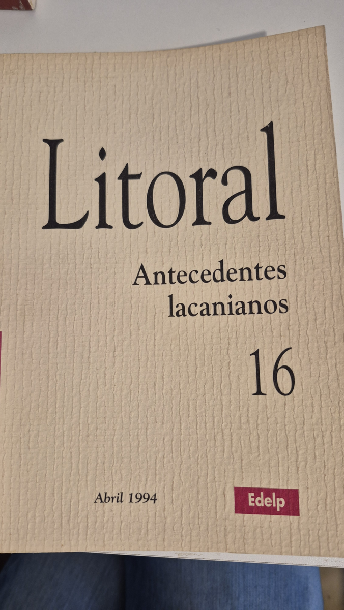 Litoral. Antecedentes lacanianos