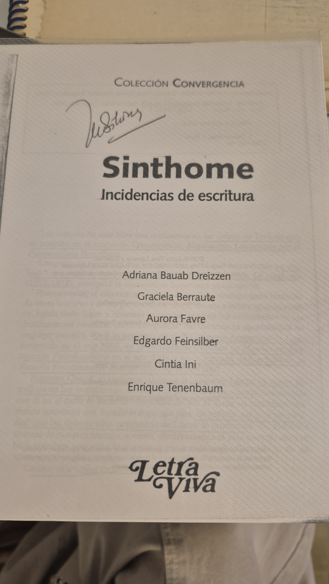 Sinthome: incidencias de escritura (fotocopia)