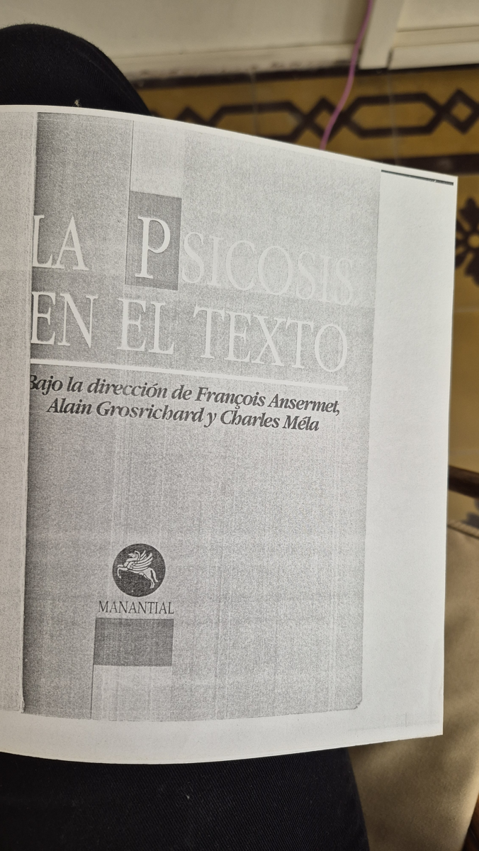 La psicosis en el texto (fotocopia)