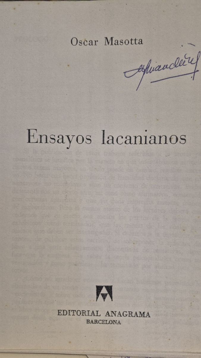 Ensayos lacanianos: 42 (Argumentos)