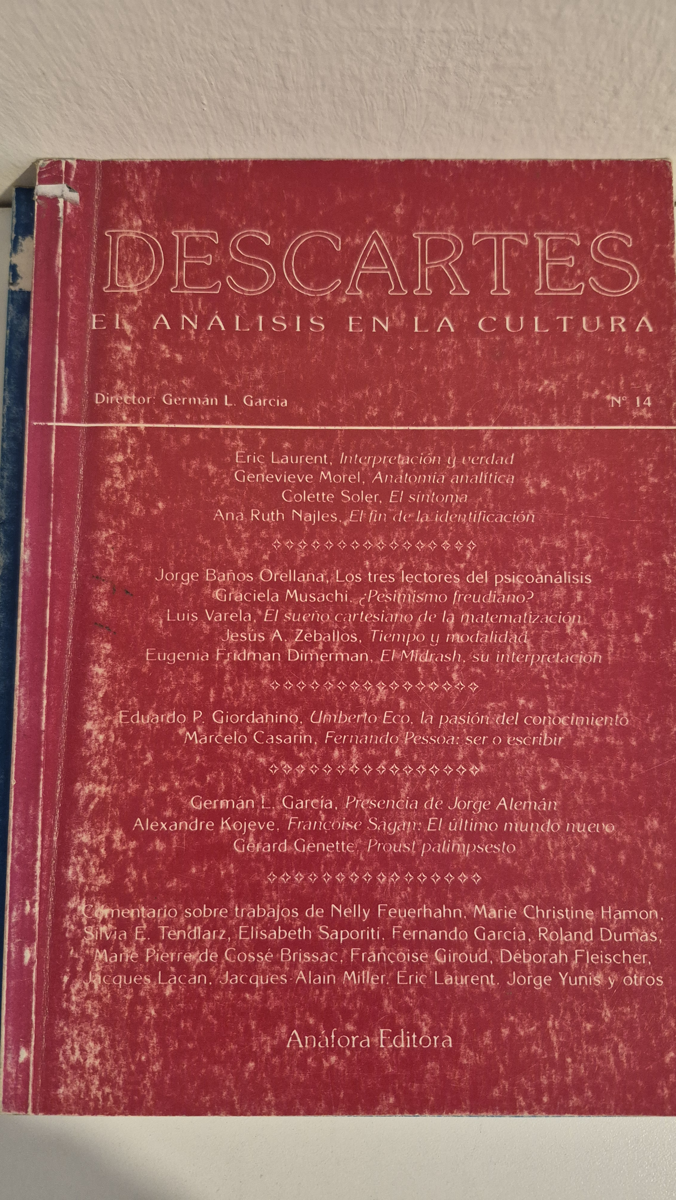 DESCARTES. Revista Internacional: el análisis en la cultura