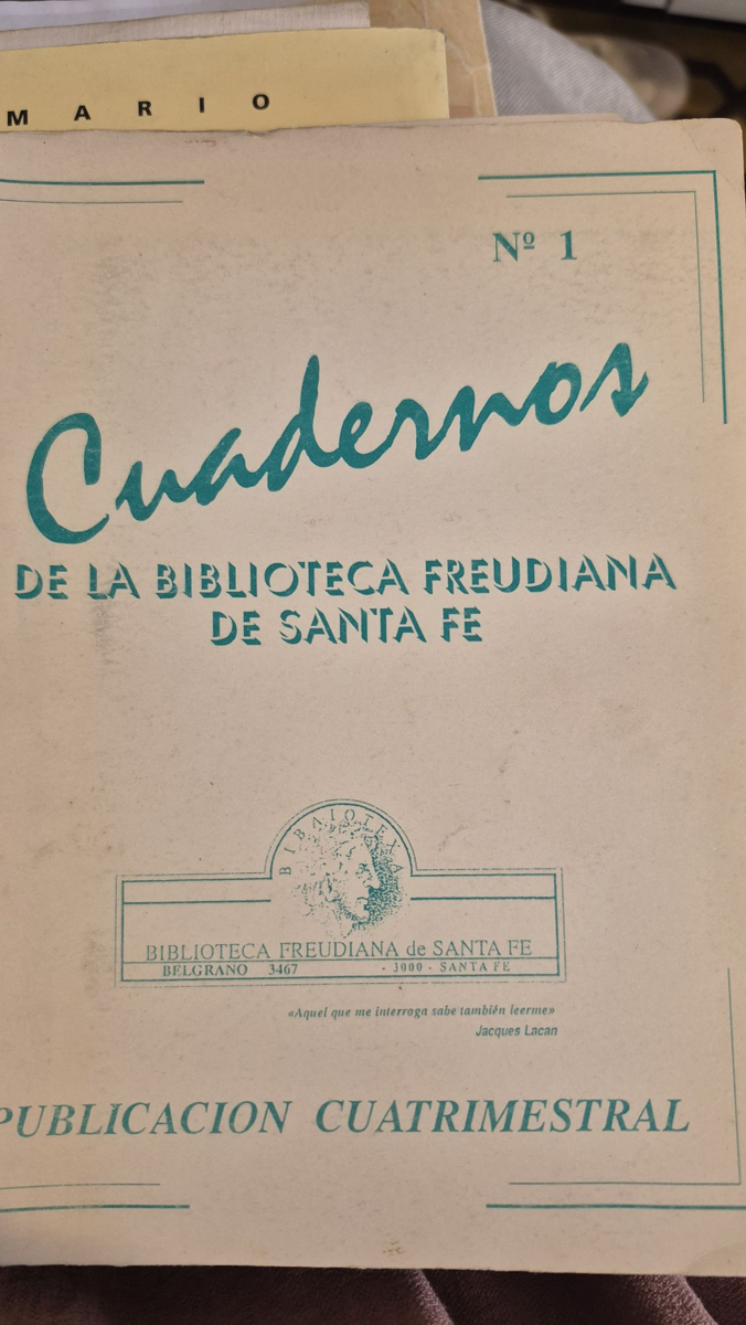Cuadernos de la Biblioteca Freudiana de Santa Fe