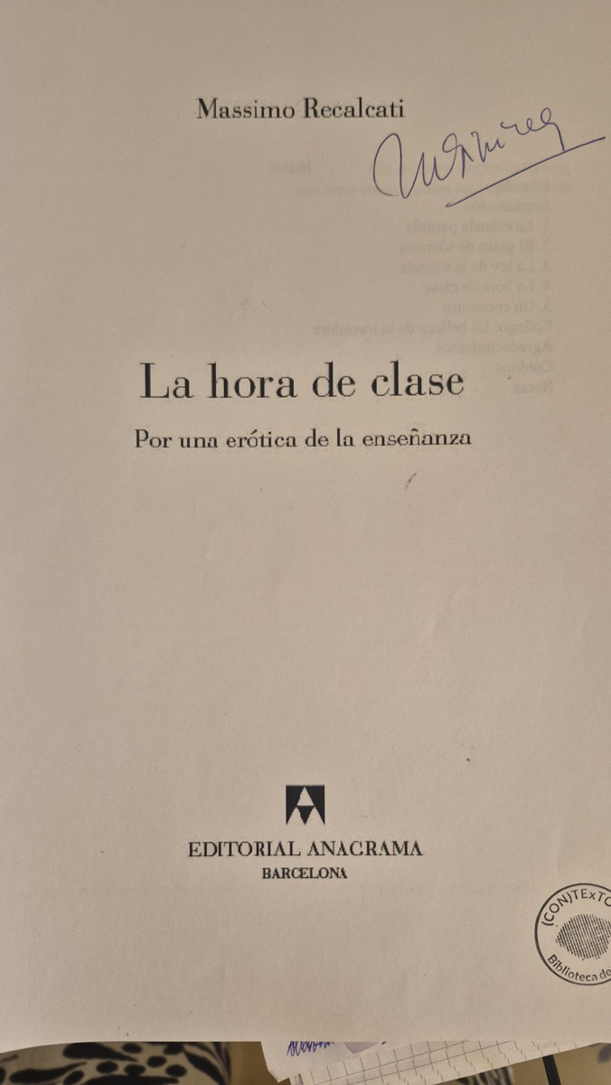 La hora de clase (fotocopia)