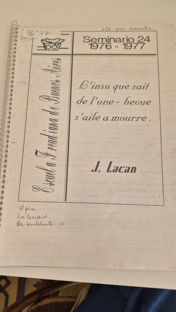 El Seminario. Libro 24: L'insu... (1976-1977)