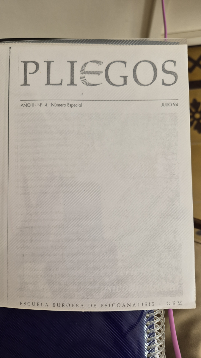 Pliegos. Revista