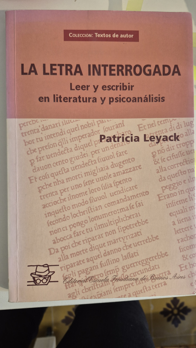 La letra interrogada: leer y escribir en literatura y psicoanálisis.